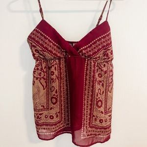 Boho Chiffon Babydoll Tank